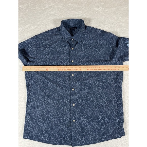 Peter‎ Millar Crown Crafted Keeping Time Performance Poplin Sport Shirt Men's XL - Picture 8 of 9